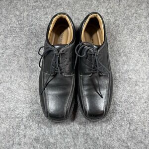 Dockers Men's Black Lace-Up Oxford Shoes – Pro-Style Top Stitch‎ 10.5M Leather